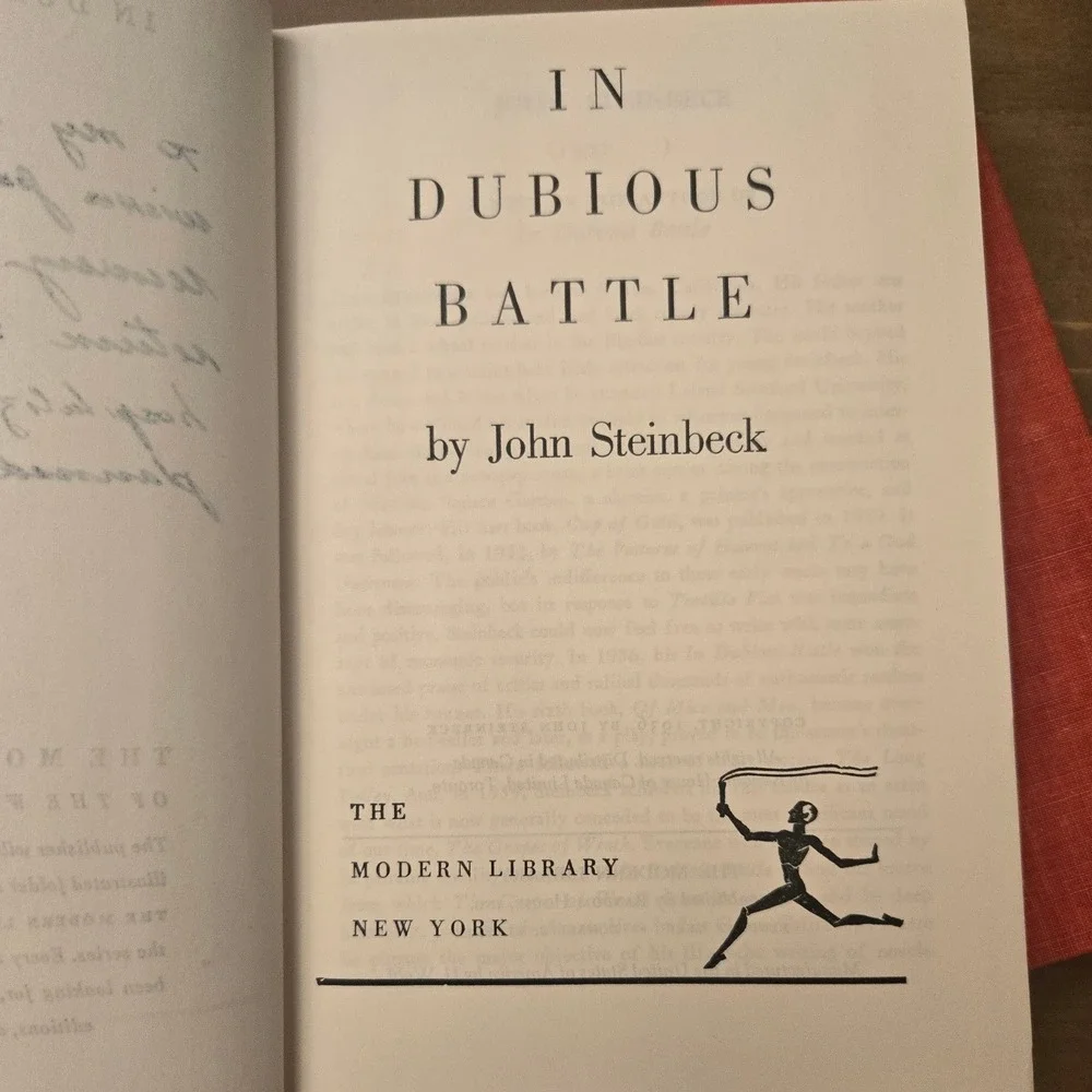 Modern Library John Steinbeck Tortilla Flat / In Dubious Battle Hardcover Books